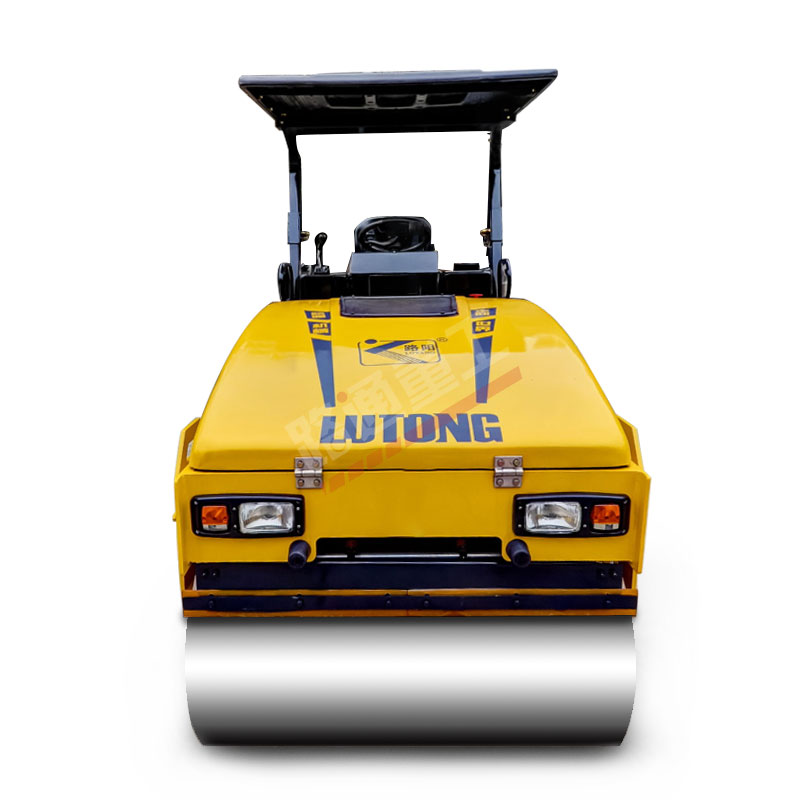 Road Construction in Full Swing During Summer | Lutong LTC203 Mini Double Drum Road Roller for Efficient Compaction in Peak Construction Season